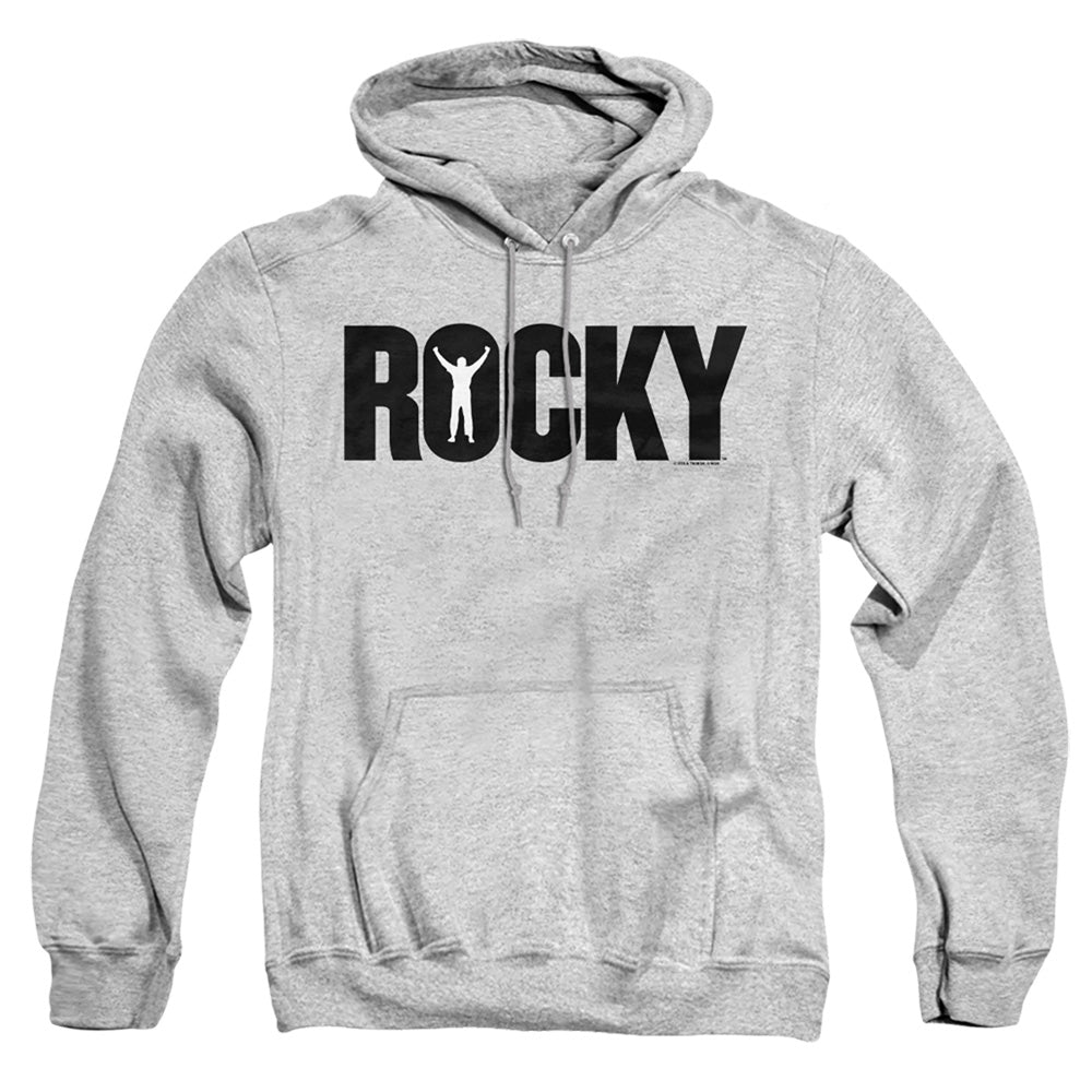 Rocky Logo Mens Hoodie Athletic Heather Officially Licensed