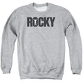 Rocky Logo Mens Crewneck Sweatshirt Athletic Heather Officially Licensed