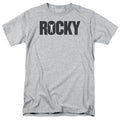 Rocky Logo Mens T Shirt Athletic Heather Officially Licensed