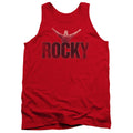 Rocky Victory Distressed Mens Tank Top Shirt Red Officially Licensed