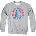 Rocky Mighty Micks Gym Mens Crewneck Sweatshirt Athletic Heather Officially Licensed