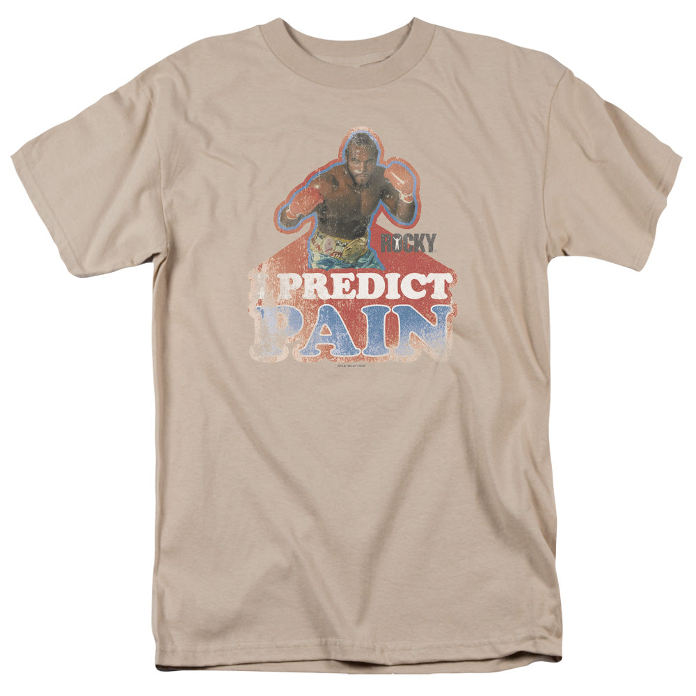Rocky Iii I Predict Pain Mens T Shirt Sand Officially Licensed