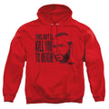 Rocky Iii Kill You To Death Mens Hoodie Red Officially Licensed