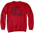 Rocky Iii Kill You To Death Mens Crewneck Sweatshirt Red Officially Licensed