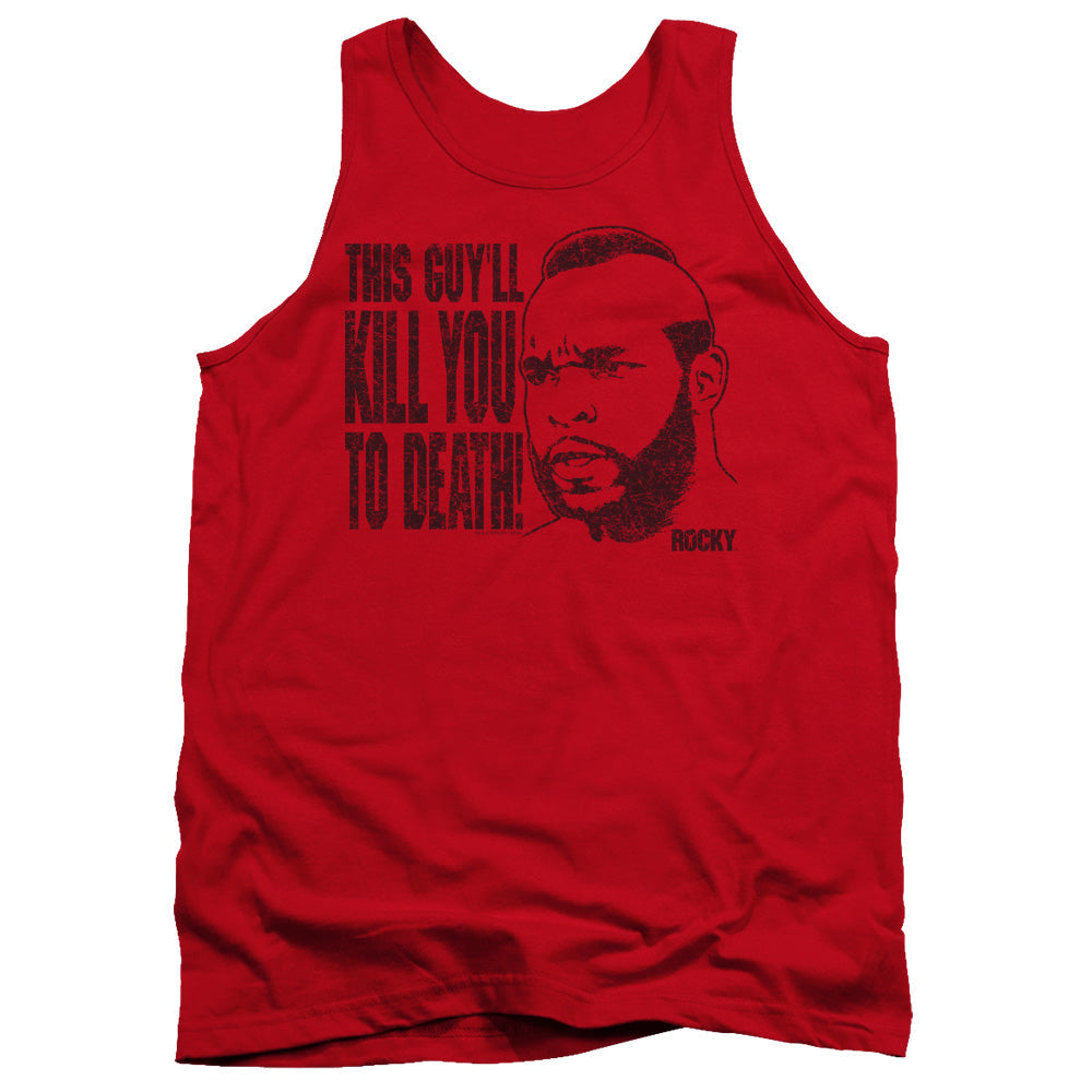 Rocky Iii Kill You To Death Mens Tank Top Shirt Red Officially Licensed