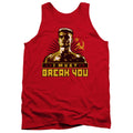 Rocky IV I Must Break Mens Tank Top Shirt Red Officially Licensed