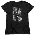 Army Of Darkness Guy With The Gun Womens T Shirt Black Officially Licensed