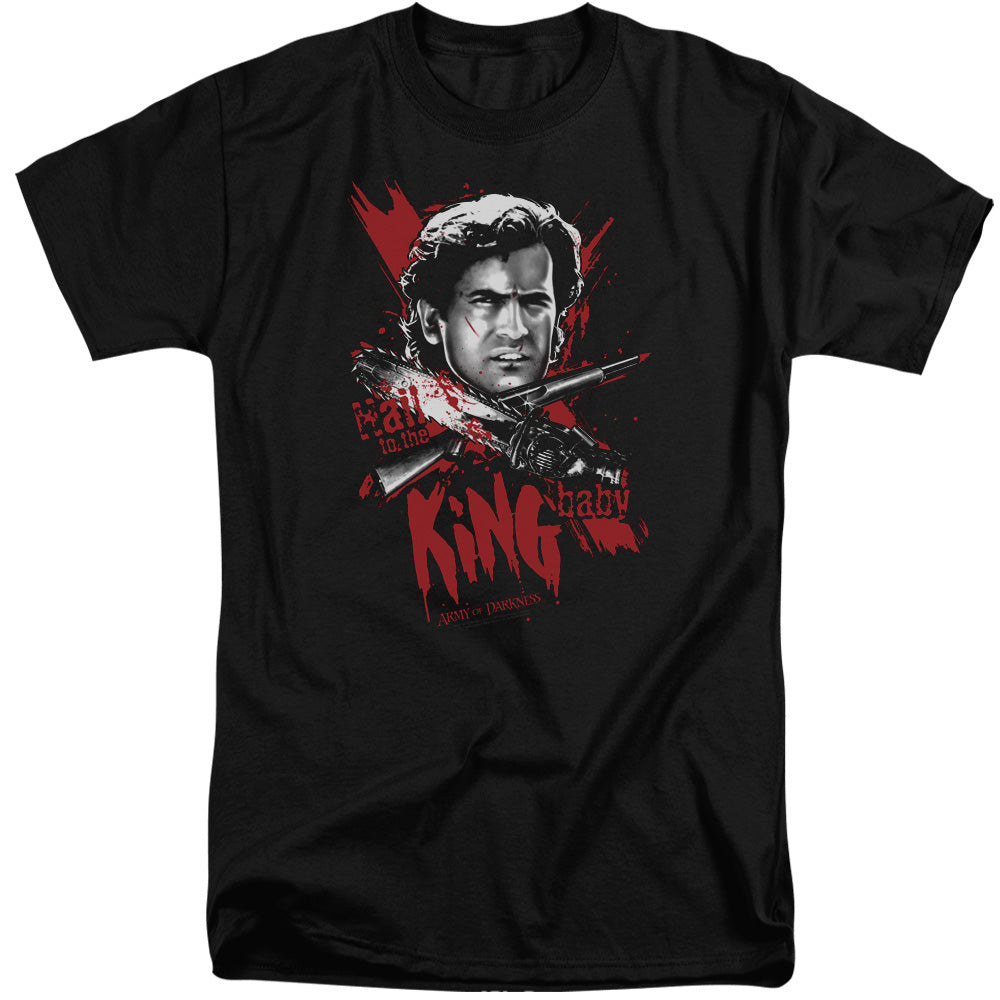Army Of Darkness Hail To The King Mens Tall T Shirt Black Officially Licensed