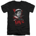Army Of Darkness Hail To The King Mens Slim Fit V-Neck T Shirt Black Officially Licensed
