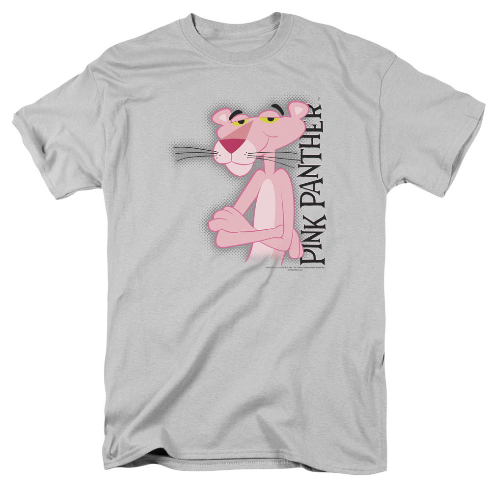 Pink Panther Cool Cat Mens T Shirt Silver Officially Licensed