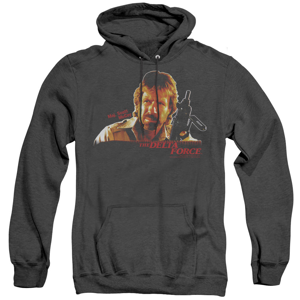 Delta Force Maj Scott McCoy Heather Mens Hoodie Black Officially Licensed