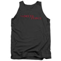 Delta Force Distressed Logo Mens Tank Top Shirt Charcoal Officially Licensed