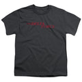 Delta Force Distressed Logo Kids Youth T Shirt Charcoal Officially Licensed