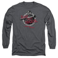 Delta Force Sleep Tight Mens Long Sleeve Shirt Charcoal Officially Licensed