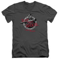 Delta Force Sleep Tight Mens Slim Fit V-Neck T Shirt Charcoal Officially Licensed