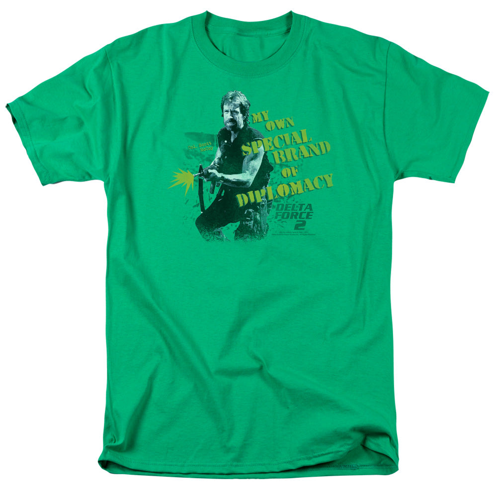 Delta Force 2 Special Diplomacy Mens T Shirt Kelly Green Officially Licensed