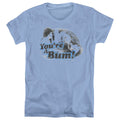 Rocky You're A Bum! Womens T Shirt Carolina Blue Officially Licensed