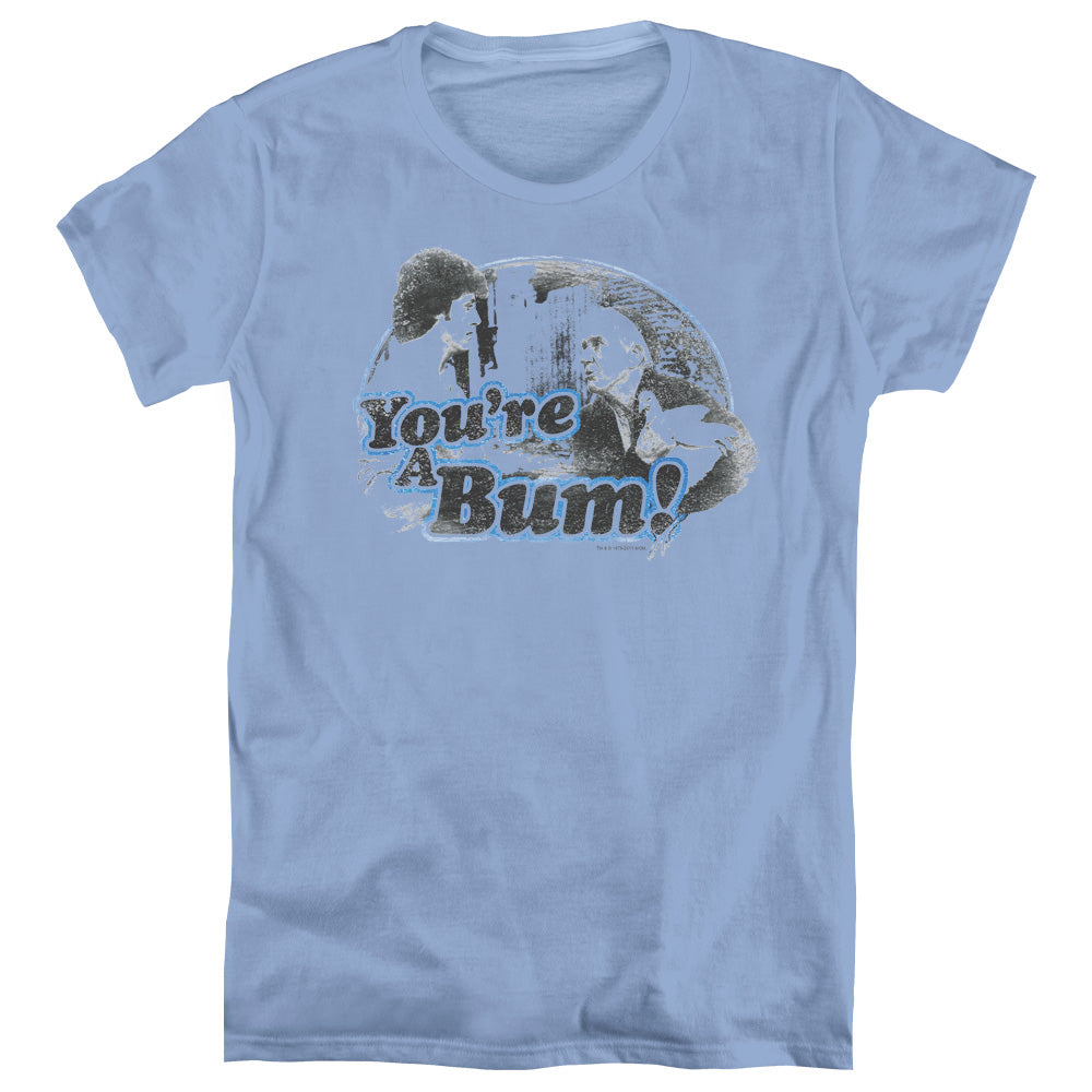 Rocky You're A Bum! Womens T Shirt Carolina Blue Officially Licensed