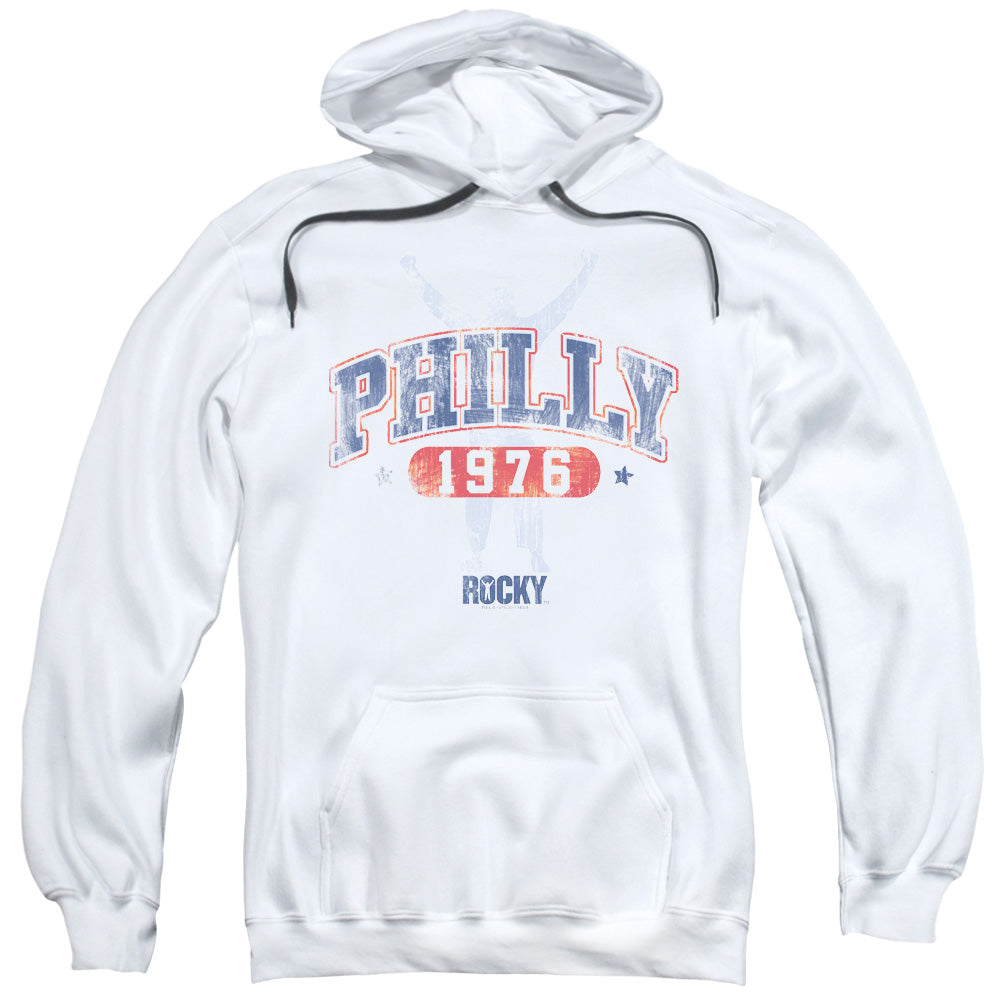 Rocky Philly 1976 Mens Hoodie White Officially Licensed