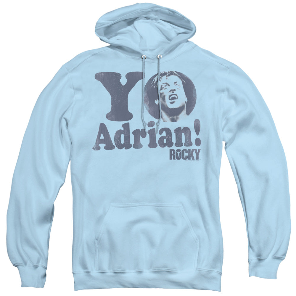 Rocky Yo Adrian Mens Hoodie Light Blue Officially Licensed