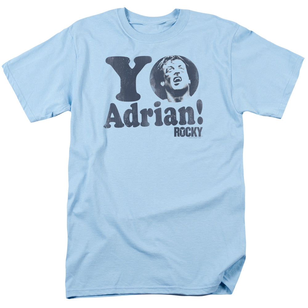 Rocky Yo Adrian Mens T Shirt Light Blue Officially Licensed