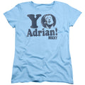 Rocky Yo Adrian Womens T Shirt Light Blue Officially Licensed