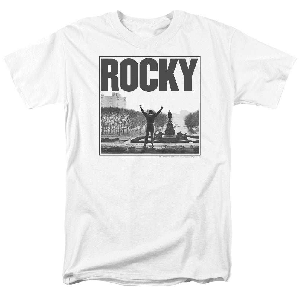 Rocky Top Of The Stairs Mens T Shirt White Officially Licensed