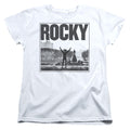 Rocky Top Of The Stairs Womens T Shirt White Officially Licensed