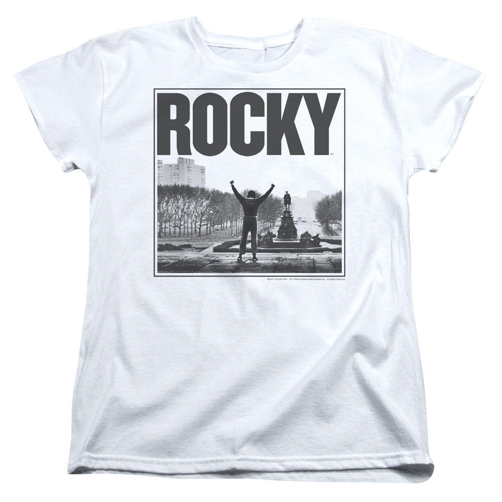 Rocky Top Of The Stairs Womens T Shirt White Officially Licensed