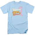 Pink Panther Art Cat Mens T Shirt Light Blue Officially Licensed