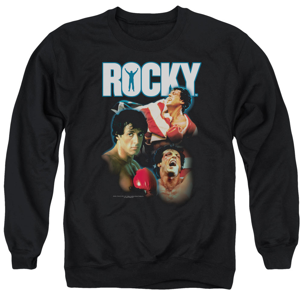 Rocky I Did It Mens Crewneck Sweatshirt Black Officially Licensed