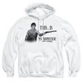 Army Of Darkness Boomstick! Mens Hoodie White Officially Licensed