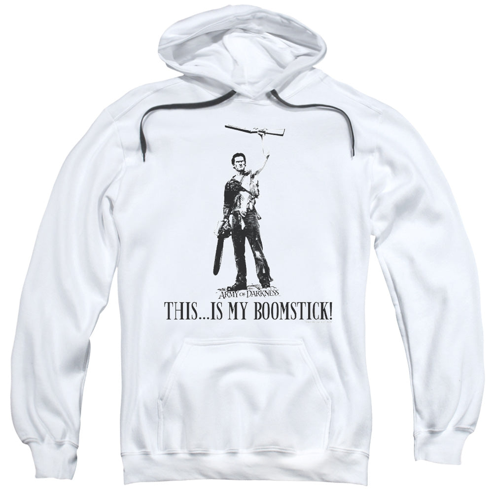 Army Of Darkness Boomstick! Mens Hoodie White Officially Licensed