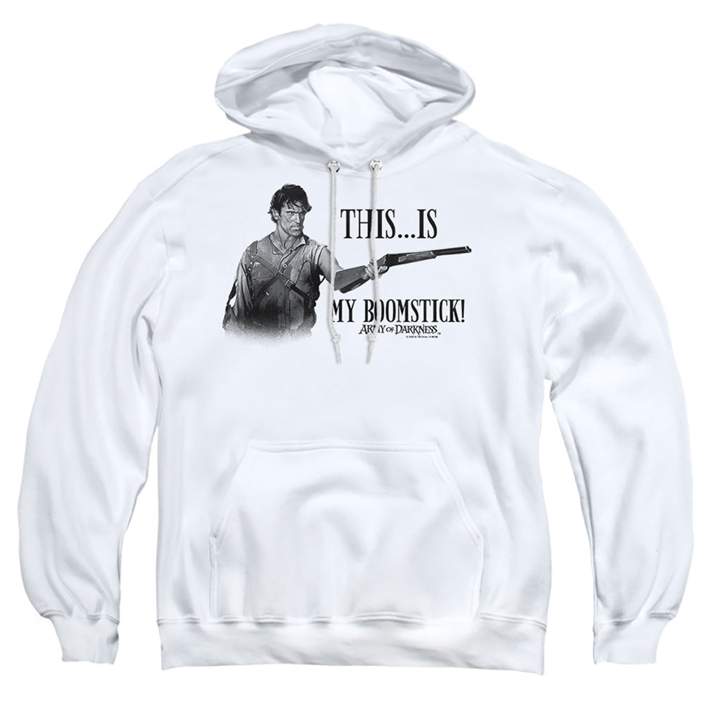 Army Of Darkness Boomstick! Mens Hoodie White Officially Licensed
