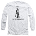 Army Of Darkness Boomstick! Mens Long Sleeve Shirt White Officially Licensed