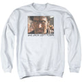 Army Of Darkness Jack Left Town Mens Crewneck Sweatshirt White Officially Licensed