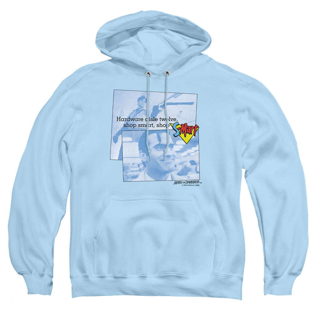 Army Of Darkness Shop S Mart Mens Hoodie Light Blue Officially Licensed