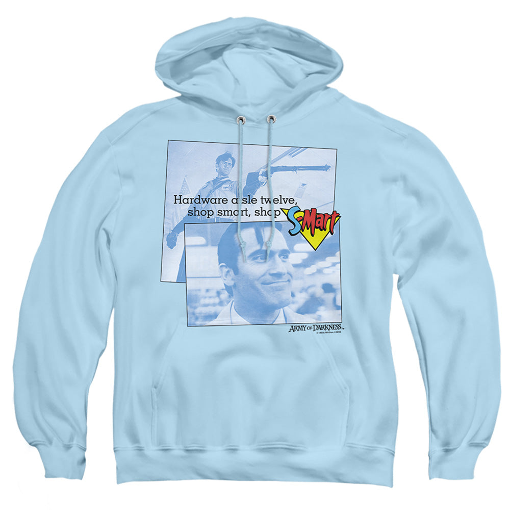 Army Of Darkness Shop S Mart Mens Hoodie Light Blue Officially Licensed