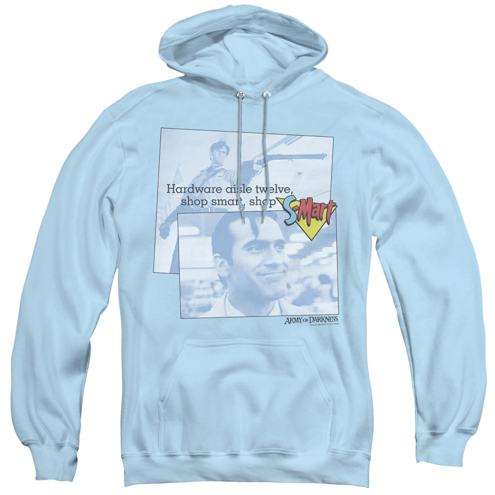 Army Of Darkness Shop S Mart Mens Hoodie Light Blue Officially Licensed