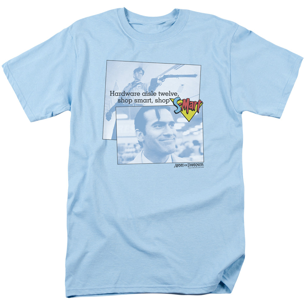 Army Of Darkness Shop S Mart Mens T Shirt Light Blue Officially Licensed