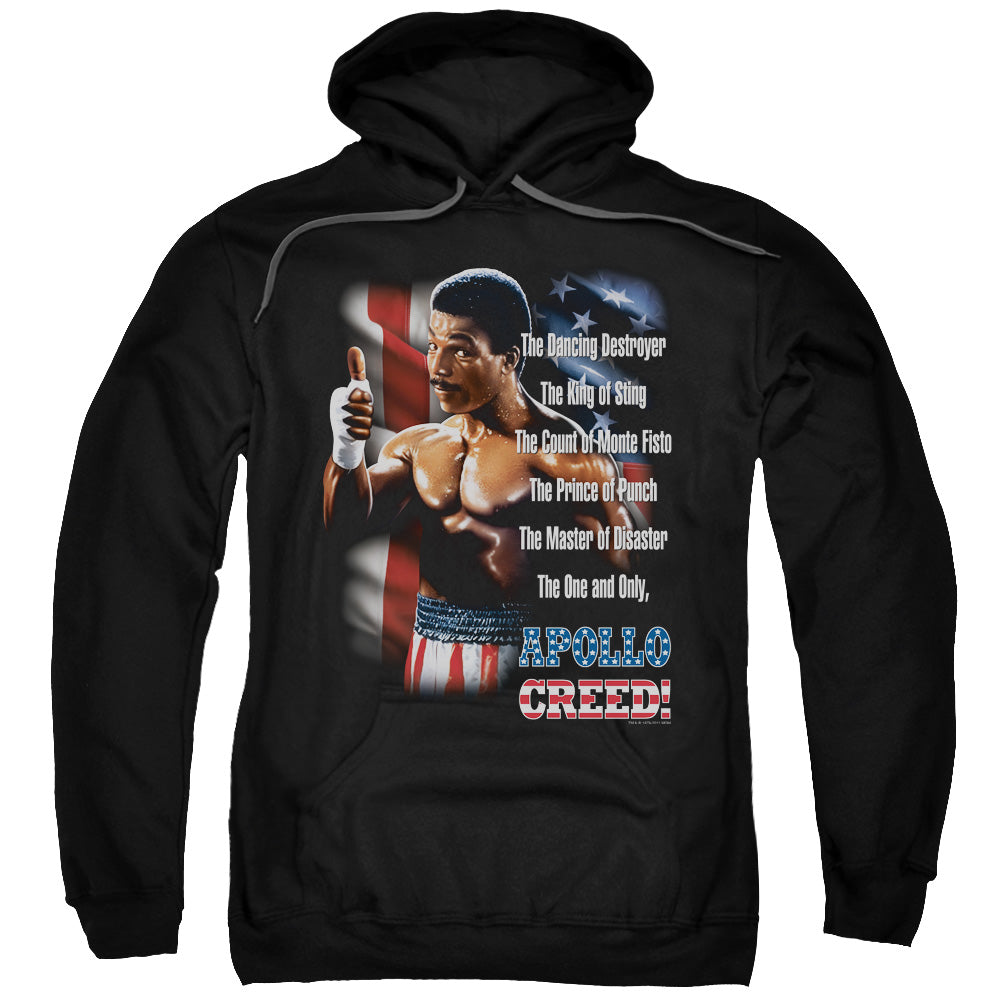 Rocky Ii The One And Only Mens Hoodie Black Officially Licensed