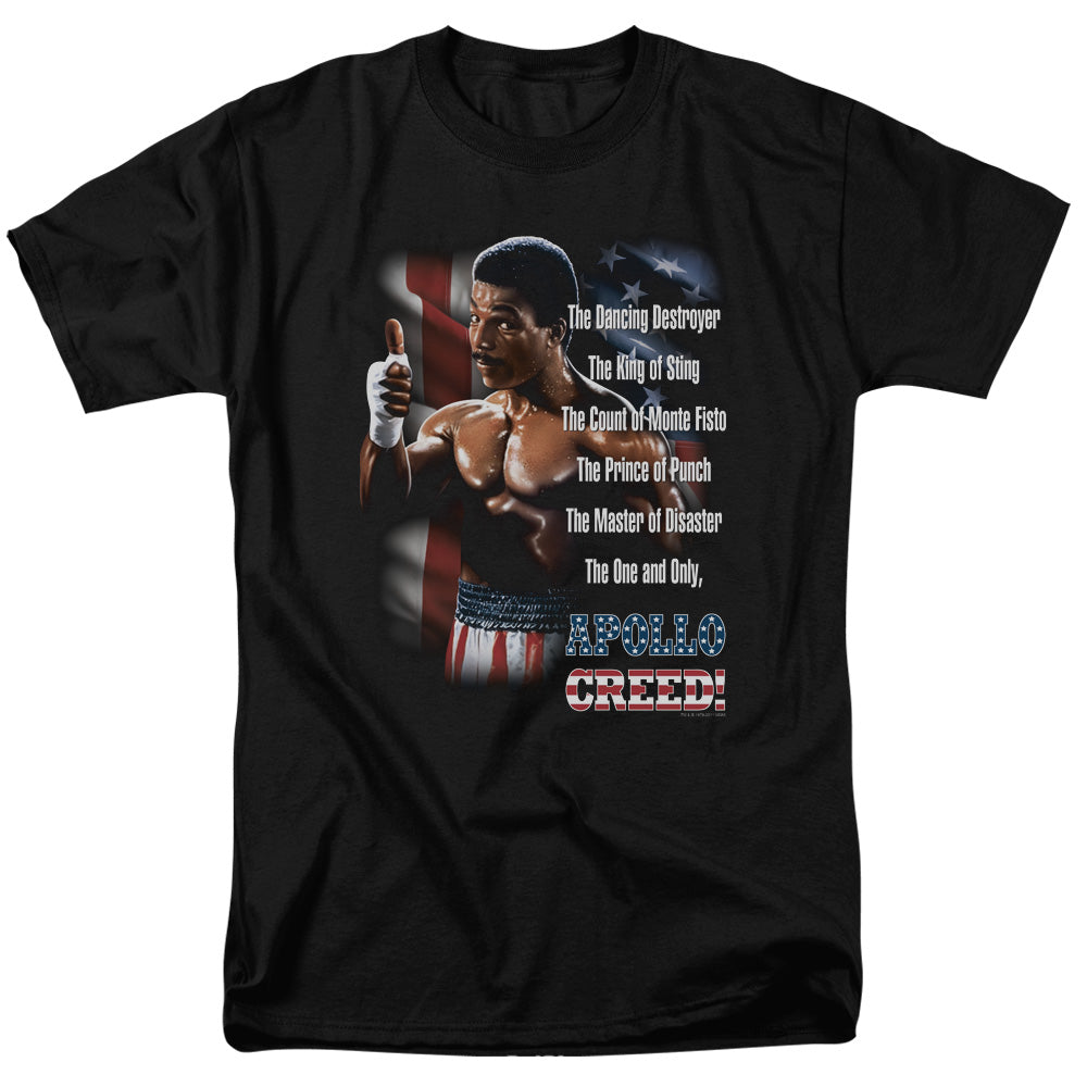 Rocky Ii The One And Only Mens T Shirt Black Officially Licensed