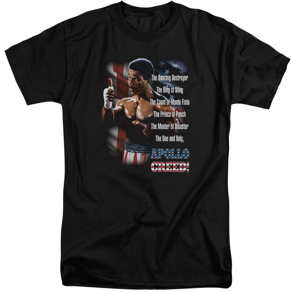 Rocky Ii The One And Only Mens Tall T Shirt Black Officially Licensed