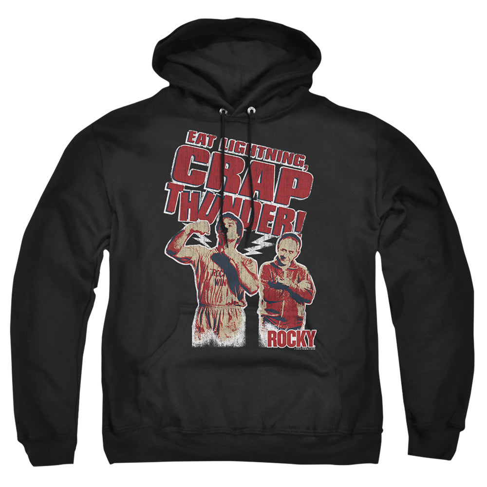 Rocky Eat Lightning Mens Hoodie Black Officially Licensed