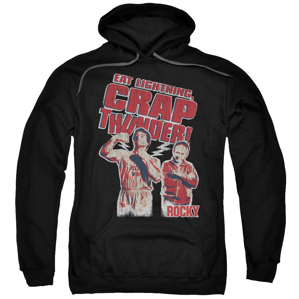 Rocky Eat Lightning Mens Hoodie Black Officially Licensed