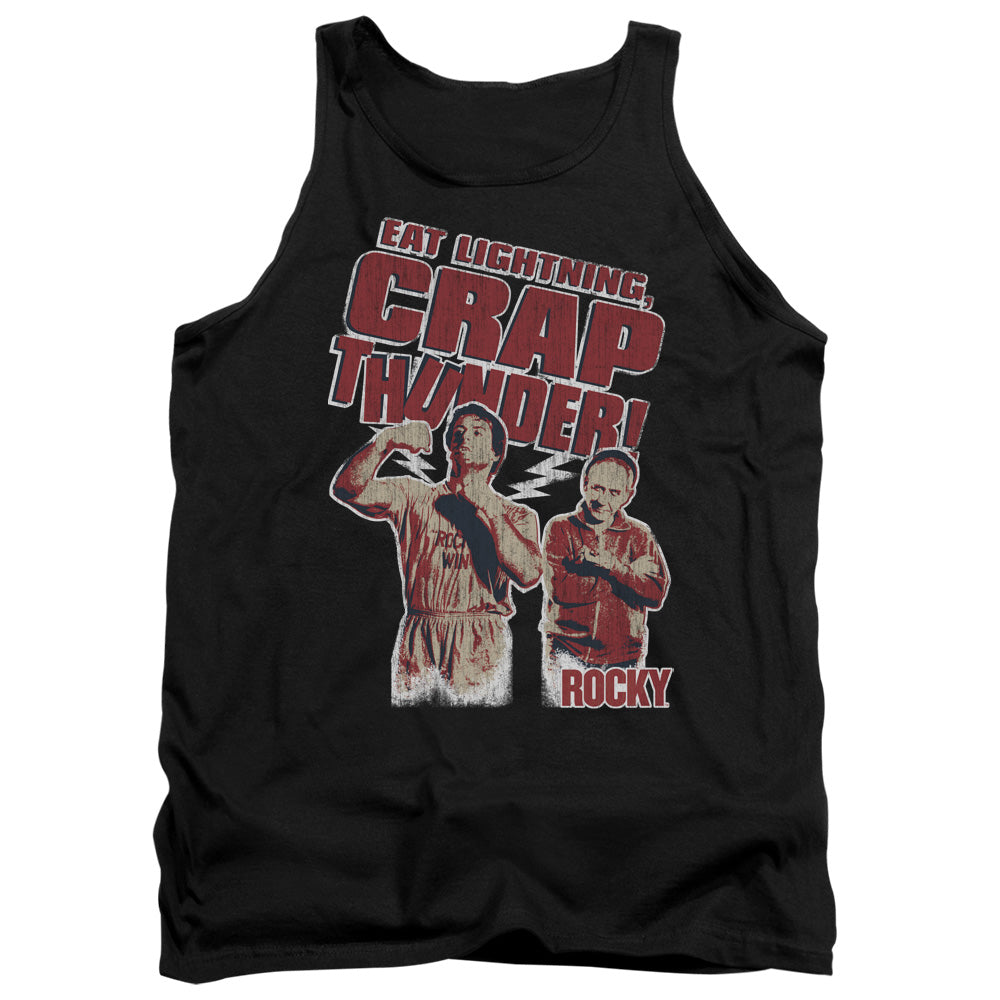Rocky Eat Lightning Mens Tank Top Shirt Black Officially Licensed