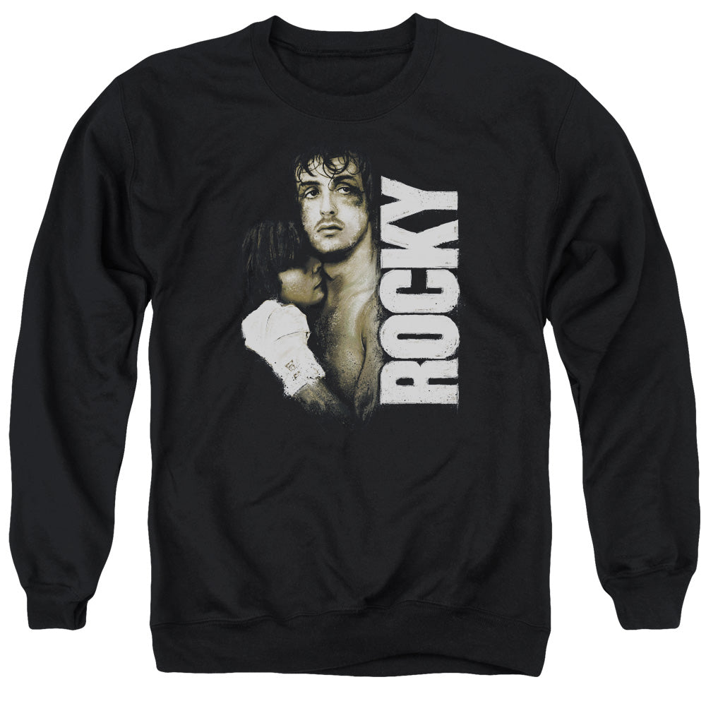 Rocky Painted Rocky Mens Crewneck Sweatshirt Black Officially Licensed