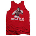 Rocky Iii U Mad Bro Mens Tank Top Shirt Red Officially Licensed