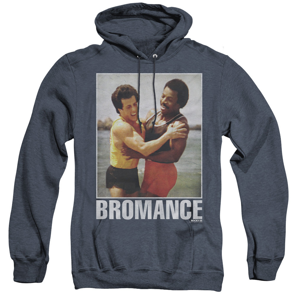 Rocky Bromance Heather Mens Hoodie Navy Blue Officially Licensed