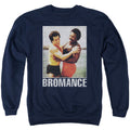 Rocky Bromance Mens Crewneck Sweatshirt Navy Blue Officially Licensed